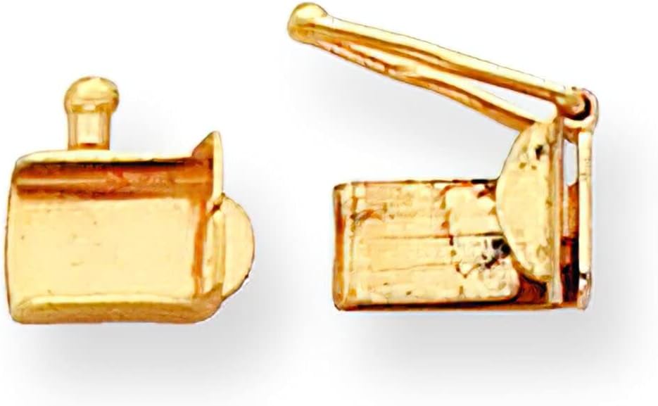 14K WG 6 Prong Marquise Peg Illusion Head 4.2x3.9mm Jewelry Making Finding