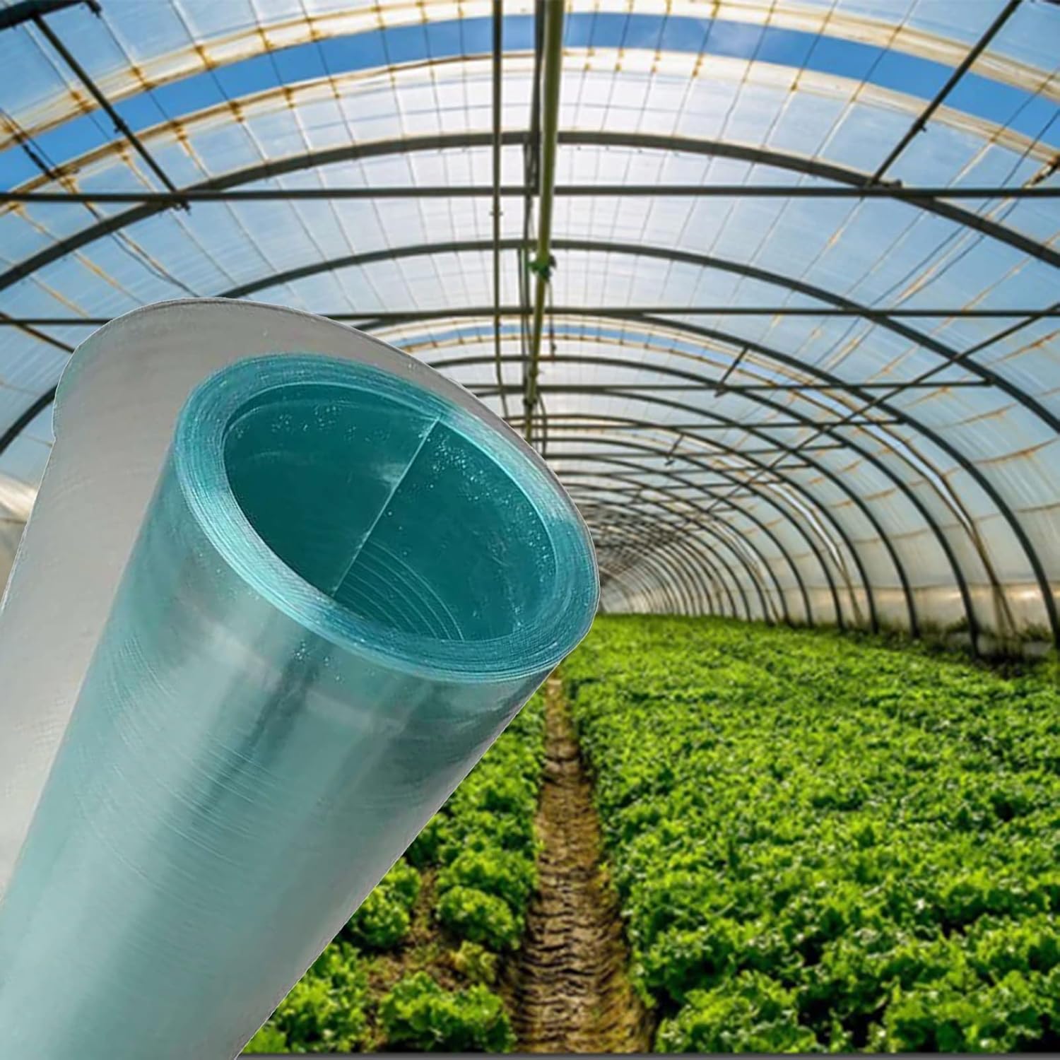 Rain-Proof Insulation, Flame Retardant FRP Daylighting Plate 0.8mm Sunshine Plate Impact Resistance for Sun Room, Outdoor Garden and Greenhouse Covering (Color : A-0.8mm, Size : 1x10m)