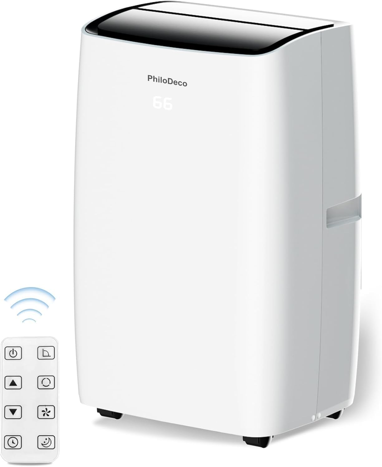 PhiloDeco Portable Air Conditioner 12000 BTU, 24H Timer, Floor Standing Air Conditioning AC Unit with Remote Control and Installation Kit, 5-In-1 Function