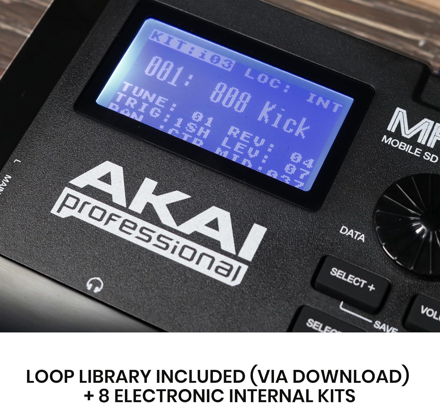 Akai Professional MPX8 - Portable Sample Pad Controller With 8 Performance-Ready Velocity-Sensitive Pads, MIDI Connectivity and On-Board SD Card Slot