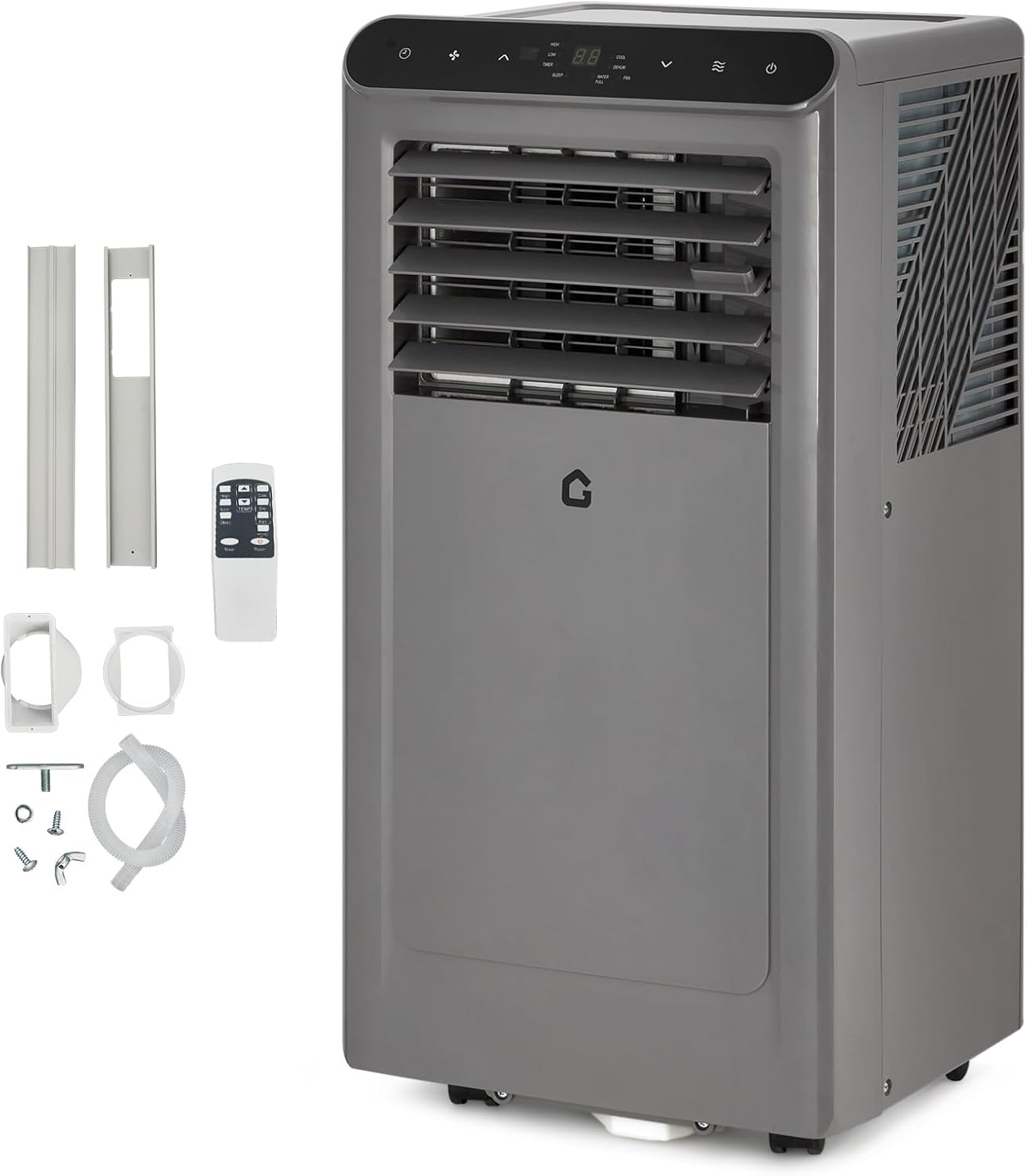 Portable Air Conditioner 8000 BTU - Dehumidifier & Cooling Fan for 350 Sq Ft Rooms, Includes Remote Control，Portable AC Unit, Window Kit for Bedrooms Office Home.