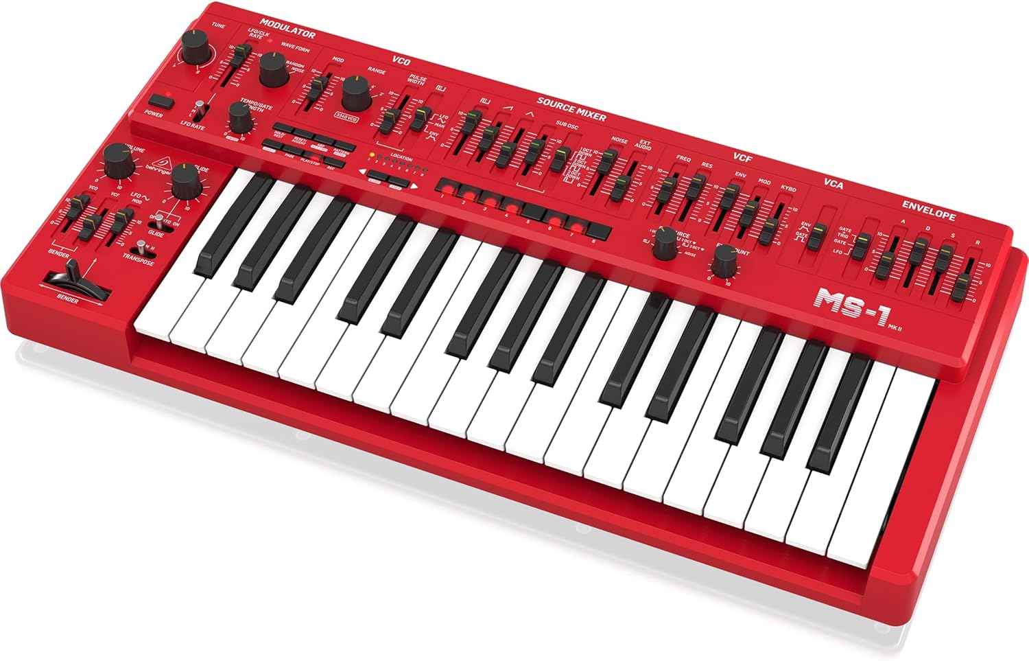 MS-1 MKII RD Analog Synthesizer, Red
