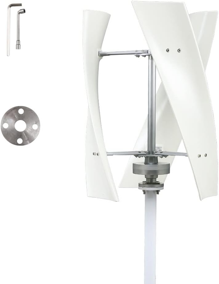 Wind Power Turbine Generator Windmill Energy 12v 24v Turbine 2kw 2000w 3 Blades Vertical Axis Permanent Maglev Generator with Mppt Controller (Color : 1500W-01, Size : Turbine ONLY_24V)