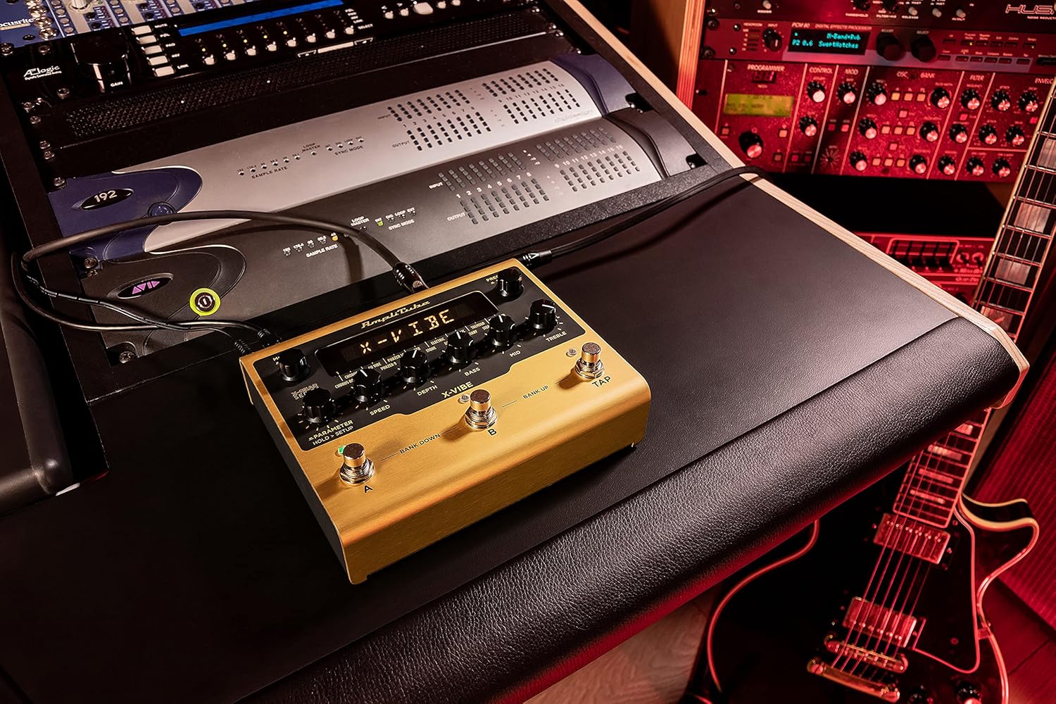 IK Multimedia AmpliTube X-VIBE Modulation Pedal, hyper-realistic emulations, true stereo, software and hardware integration