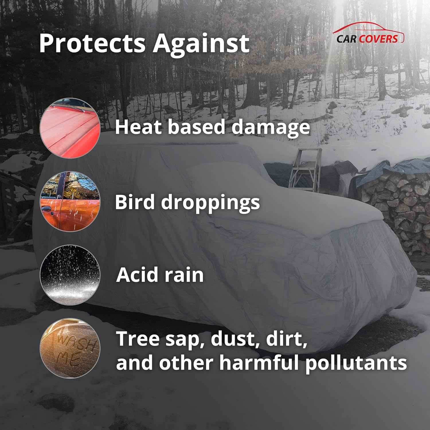 CarCovers Weatherproof SUV Cover & Warranty Compatible with Nissan 2003-2024 Armada - Outdoor Cover Theft Cable Lock SUV Accessories Better Than Waterproof