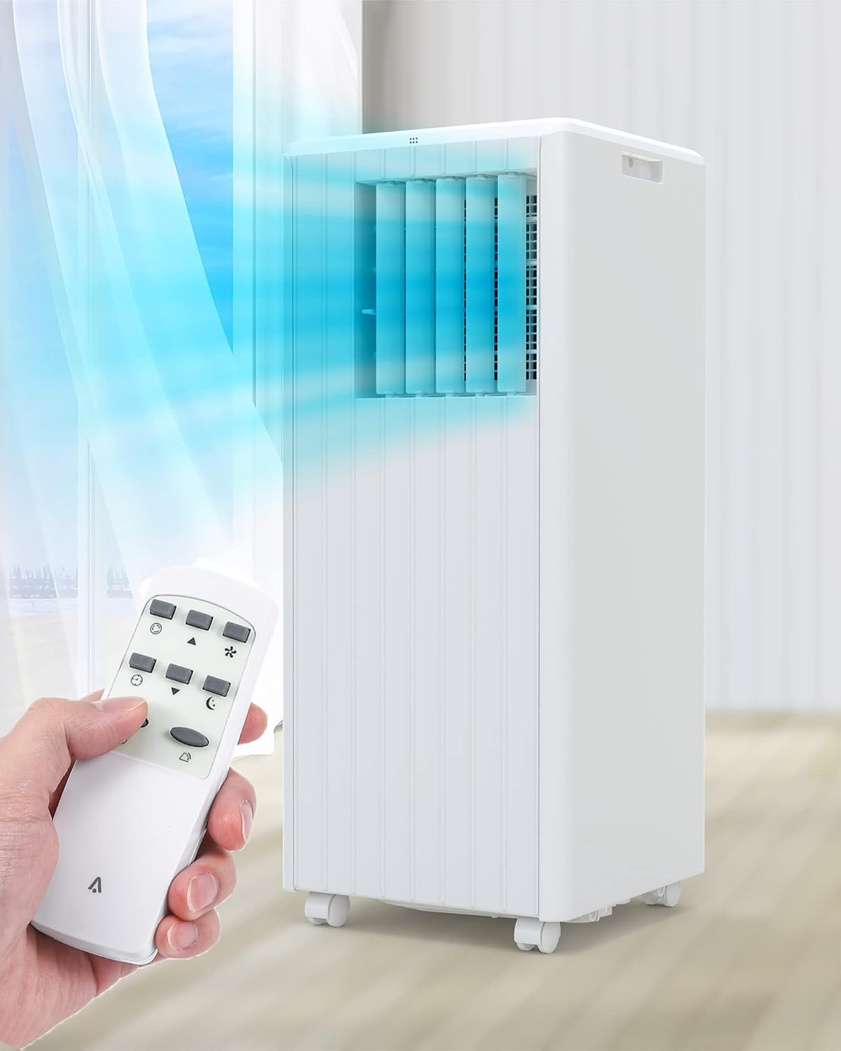 8000 BTU Portable Air Conditioner,Personal Mini Air Conditioner with Remote Control and Timer for Room Bedroom Office