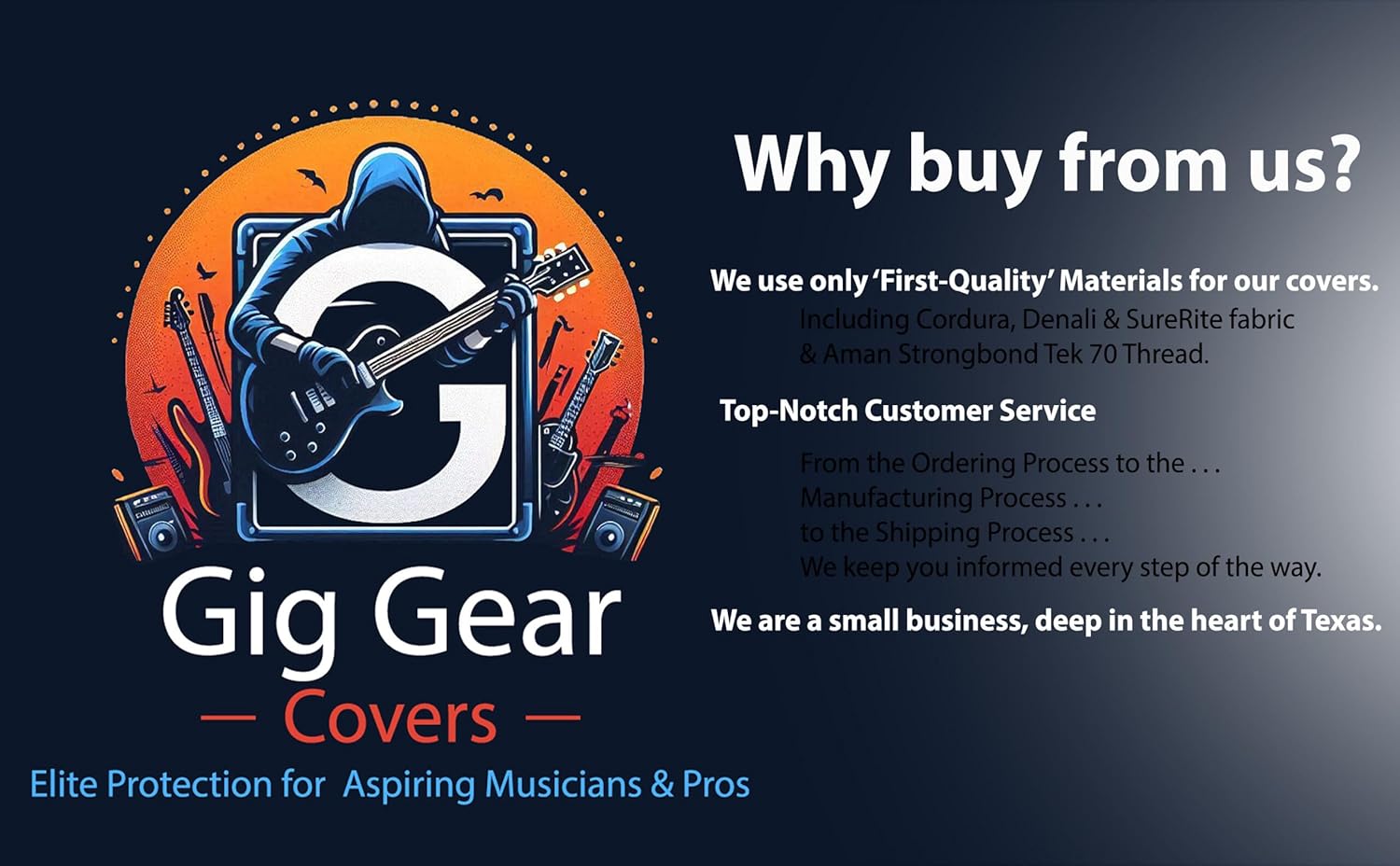 Gig Gear Cover for Ampeg Classic SVT-410HLF Bass Amplifier | Genuine Waterproof Cordura or Synthetic Leather Fabric | Select Color, Padding & Pocket Options | Made in US