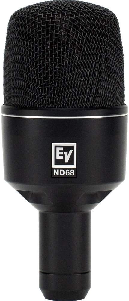 Electro-Voice ND68 Dynamic Supercardioid Bass Drum Microphone with GFW-MIC-2621 Tripod Style Bass Drum and Amp Mic Stand and XLR Cable