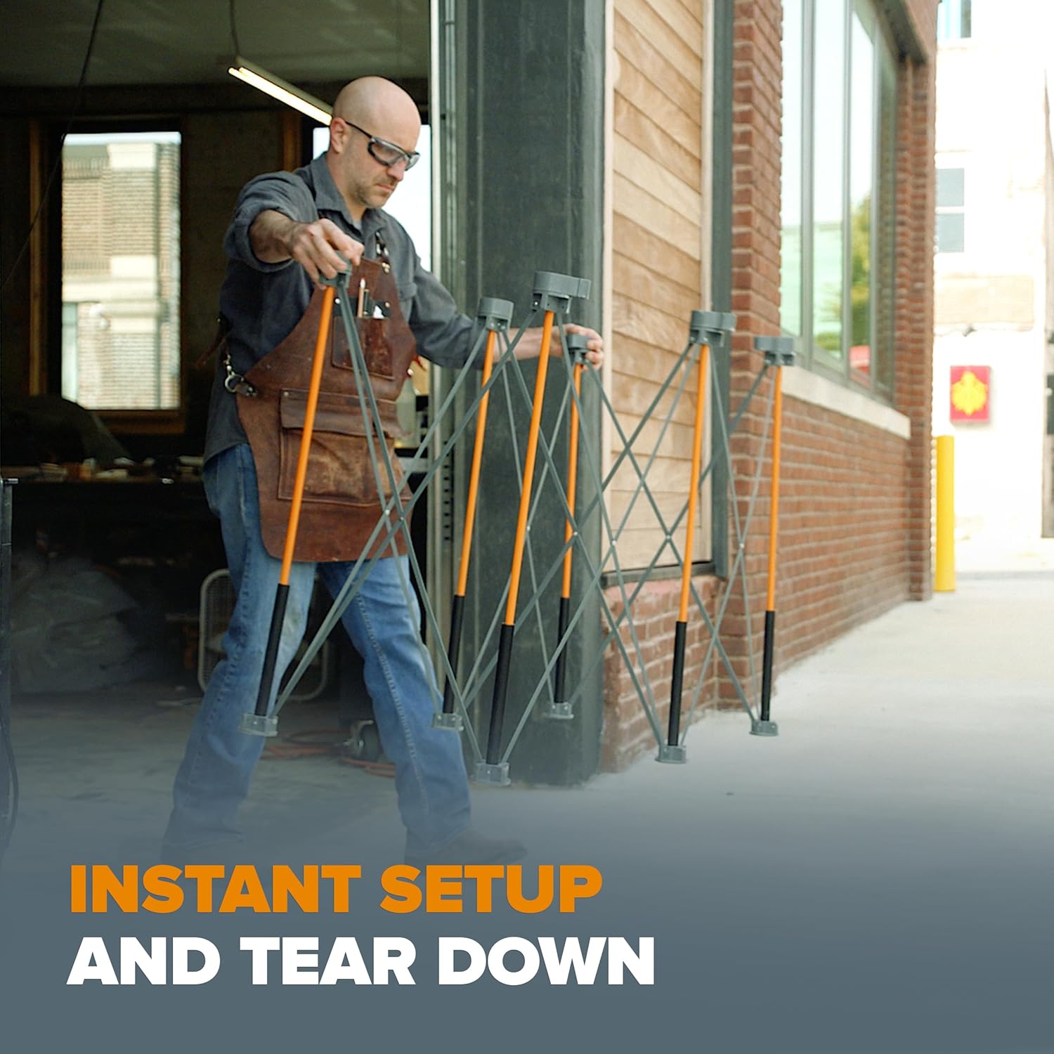 BORA Centipede Workstand CK625 30In X 24In X 48In Steel Centipede Work Support Sawhorse With Bonus Accessories