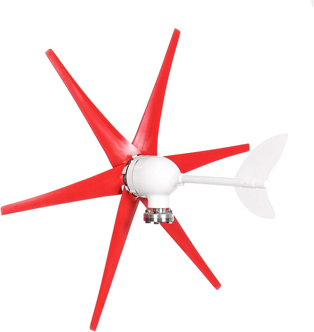 2400W 3/5/6 Blade Wind Turbines Generator High Conversion Rate Powerbank Motor Kit DC/AC 12/24V Windmill Energy Turbines Charge,12v,5 Blades