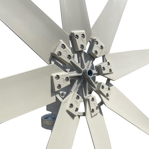 12000W Wind Turbine Generator Kit, 48V with 8 Blades & Solar Controller - High Efficiency Blue Wind Power System for Eco-Friendly Energy Solutions
