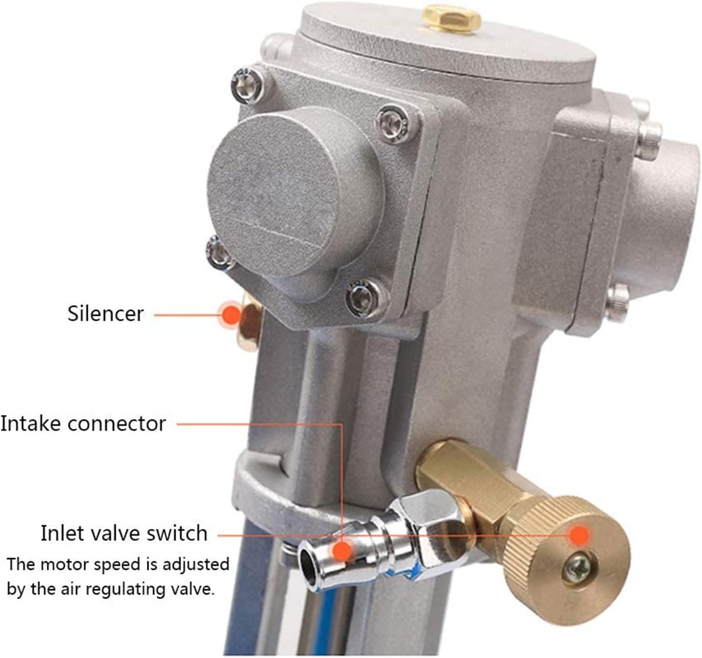 5 Gal/20LGallon Pneumatic Bracket Mixer, Stainless Steel Automatic Paint Stirring Machine,Tank Barrel Clip Bracket Air Agitator Paint Mix Tool,Simple Operation Environmentally Friendly