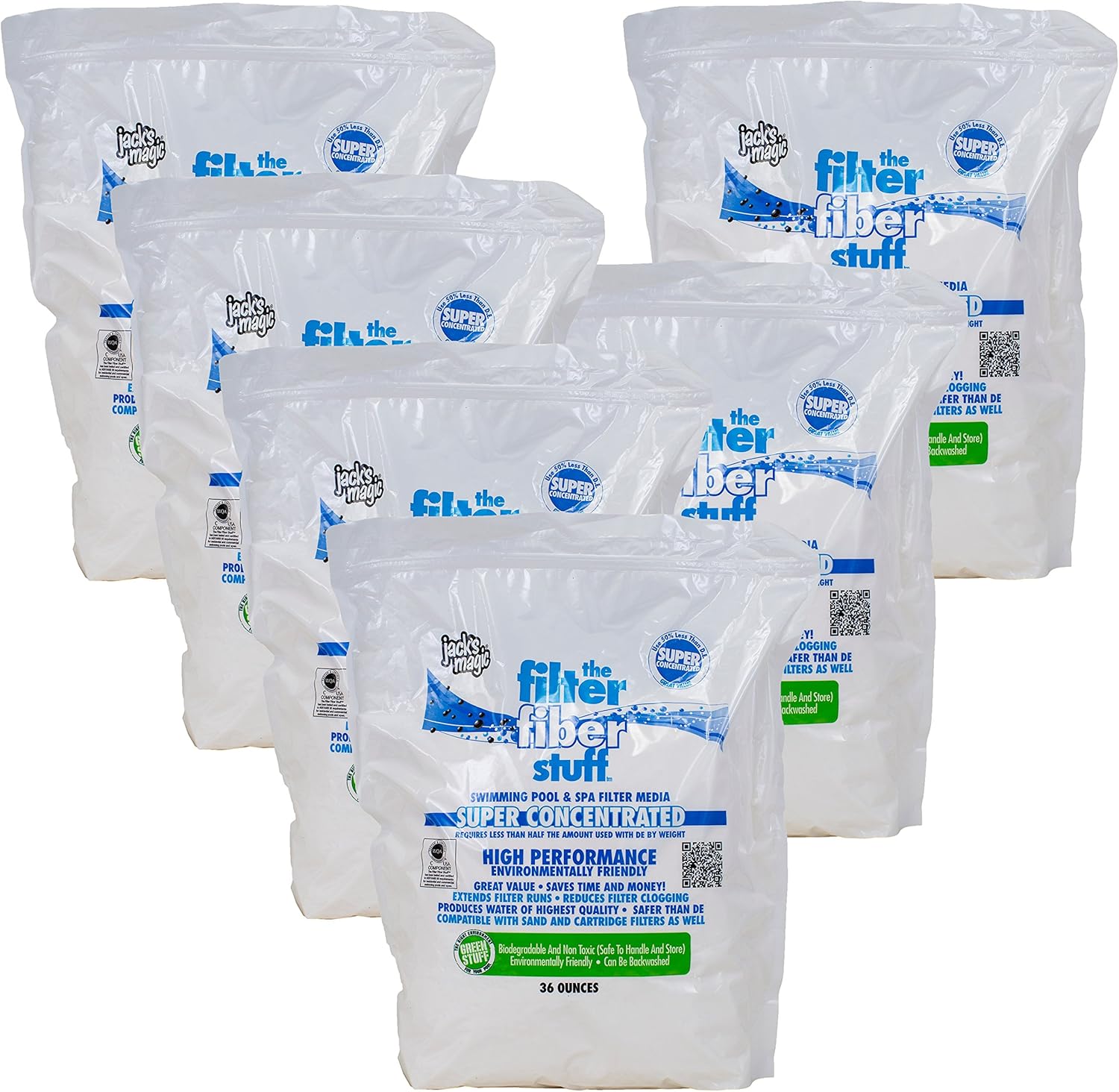 Jack's Magic The Filter Fiber Stuff (36 oz) (6 Pack)