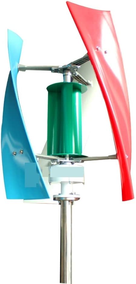 Wind Power Turbine Generator Real Efficiency Energy Windmill 1000W 1500W 12v 24v Vertical Axis Wind Turbine Generator For Hybrid Solar Wind System (Color : Turbine Only, Size : MULTICOLOR_24V)