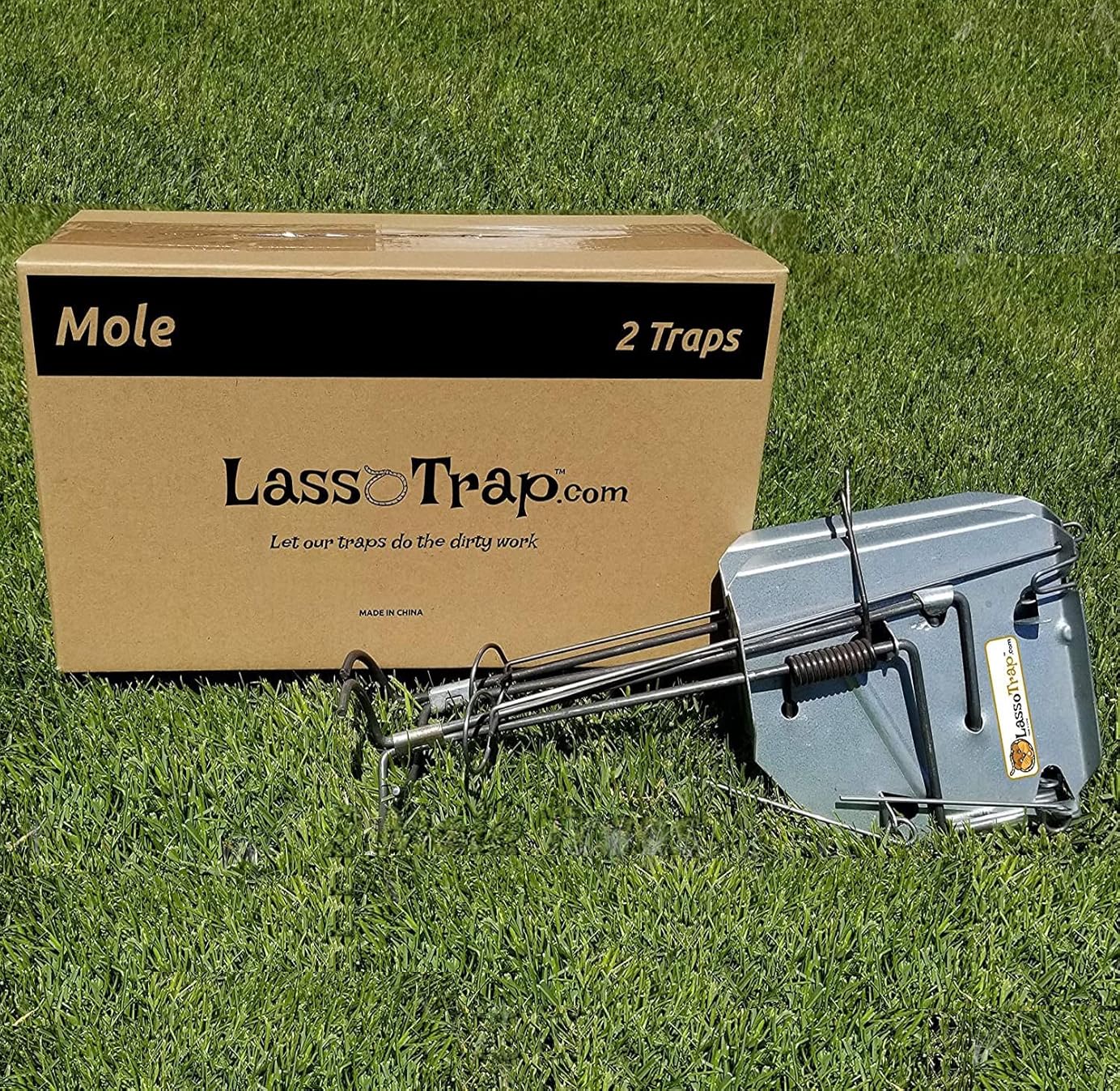 Gopher & Mole Trap (Priced per Pair) Galvanized & Oil-Hardened Steel; 100+ Years Tested Design; Reusable & Durable PestAnimal Trap Best in Lawn, Yard, Garden, Farm, & All Outdoor Settings
