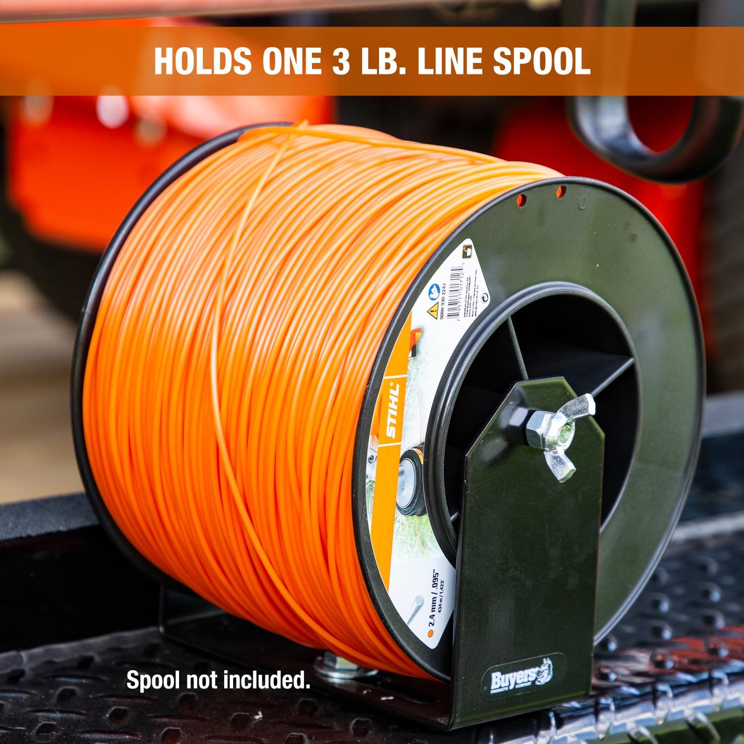 Buyers Products LT40, LT21, LT32,Trailer Rack Kit for Landscaping – Trimmer Rack, Locking Gas Can Holder & Line Spool Bracket for Open or Enclosed Utility Trailers