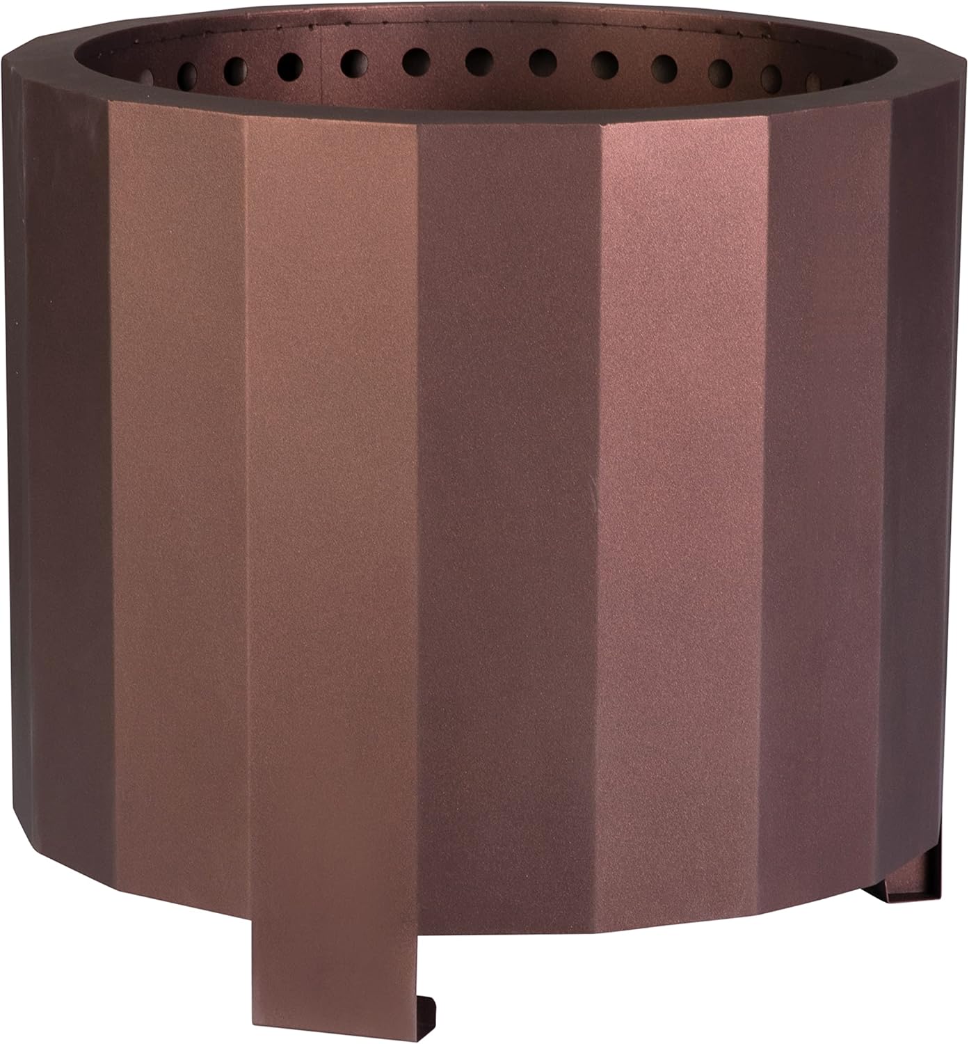 BizChair Commercial Grade Wood Burning Smokeless Outdoor Firepit - Bronze Finish - 19.5 inches - Portable - Waterproof Cover