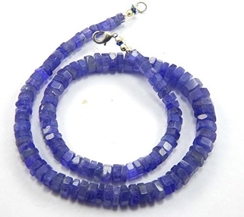 Natural Tanzanite Rondelle Cut Shape Blue beads 5x9 mm approx 17.5 inch 1 Strand Necklace