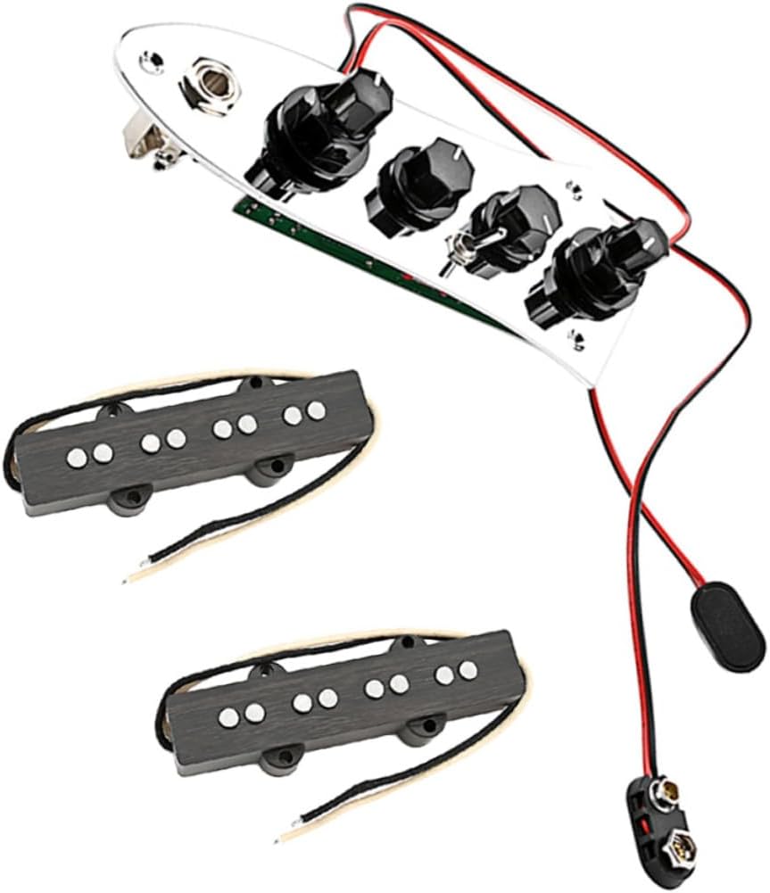 Vaguelly 1set String Jb Bass Pickup Set Professional Bass Humbucker for Jazz Electric Guitar Simple Installation Accessories for Musicians