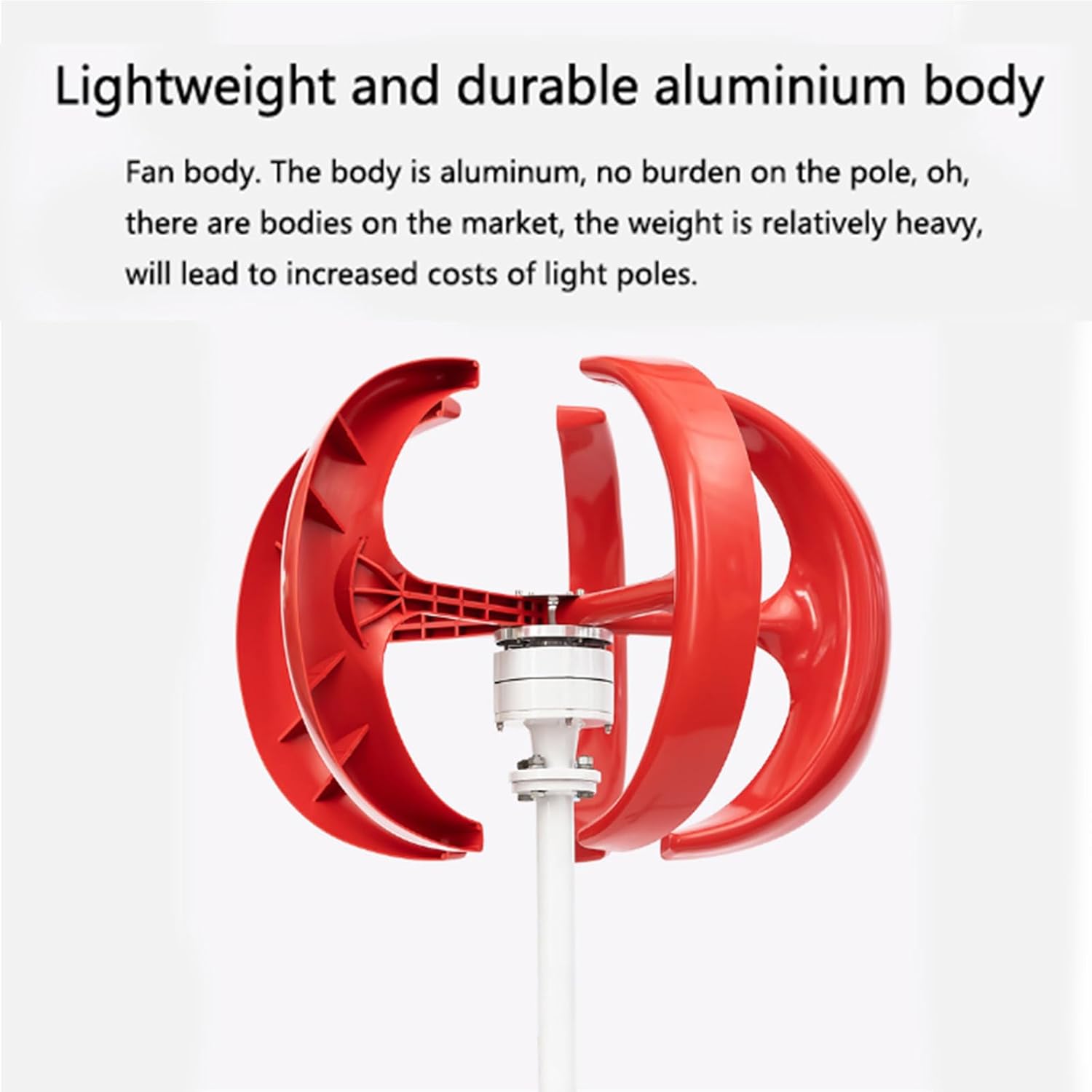 12V 24V 48V 5 Blades Wind Turbine Generator 5000W Lantern Vertical Axis Motor Kit for Home Hybrids Streetlight Use System