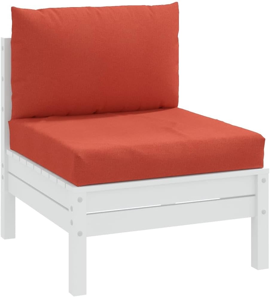 Pallet Cushions 2 pcs Melange Red Fabric,Comfortable Outdoor Cushion Set for Patio and Living Room Red Polyester Patio Furniture Decor, Furniture Accessories