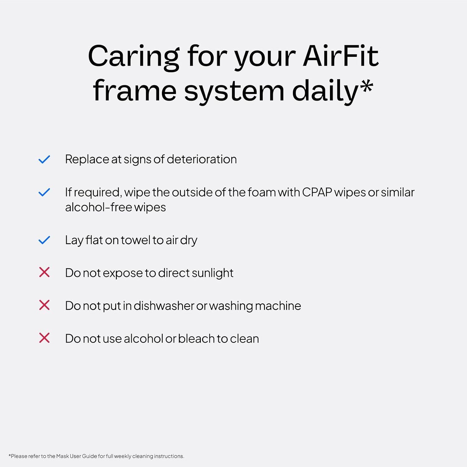 ResMed AirFit F30i Standard Frame System - for Full-Face CPAP Mask - Replacement CPAP Accessories - Without Headgear - Wide