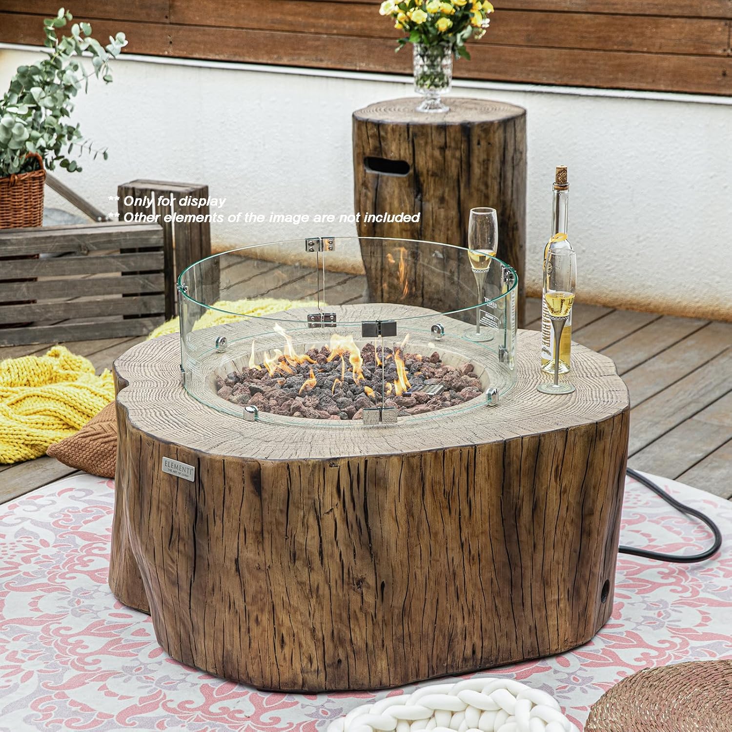 Window Shield for Elementi Manchester Metropolis Boulder Columbia Warren Fire Tables - OFG145-WS & OFG104-WS & OFG110-WS & OFG105-WS & OFG307-WS