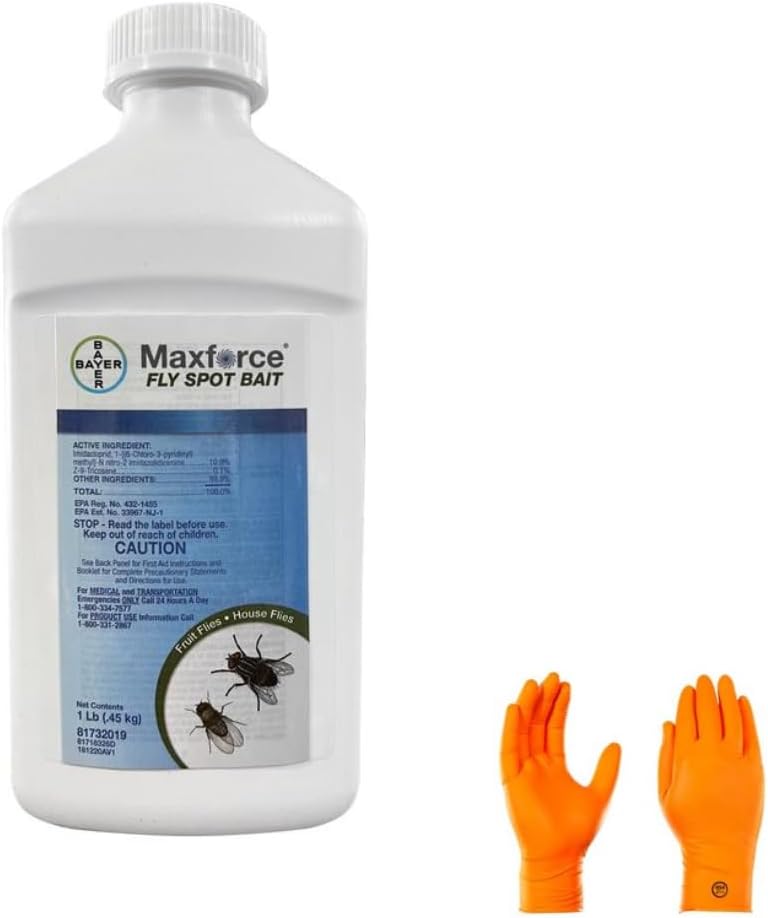 Fly Bait 1Lb | Premium USA Supply Gloves for Safe Eradication | USA Supply Pest ID Card