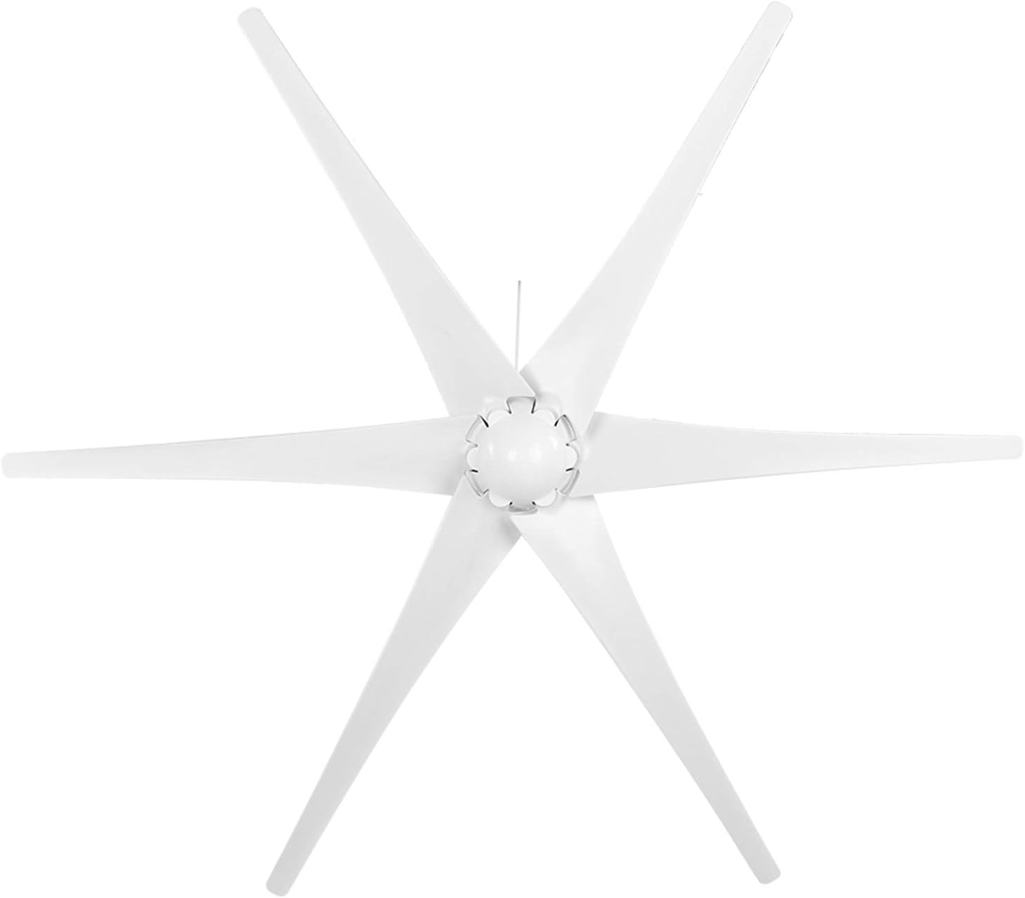 Hilitand 800W Windmill Turbines Generator Small 6 Blade Wind Industrial Machinery Equipment for Marine Home Charging (White 24V)