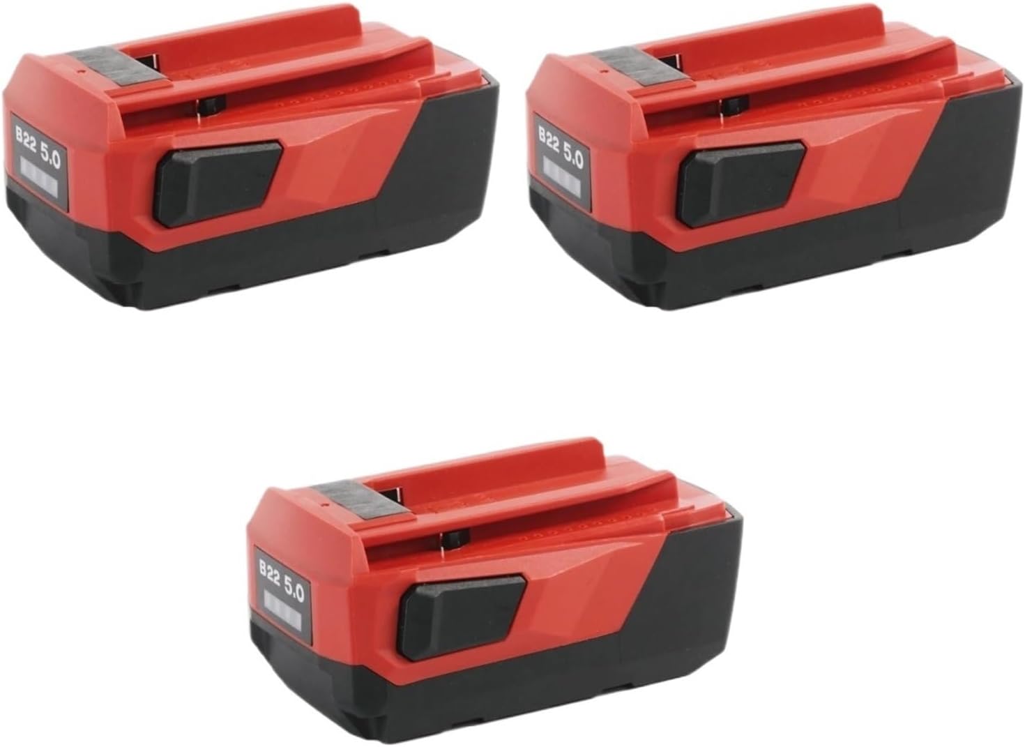 3Packs 21.6V 22V 5.0Ah Lithium-Ion Replacement, Compatible for Hilti 18V 21.6V 22V Cordless Power Tool Battery