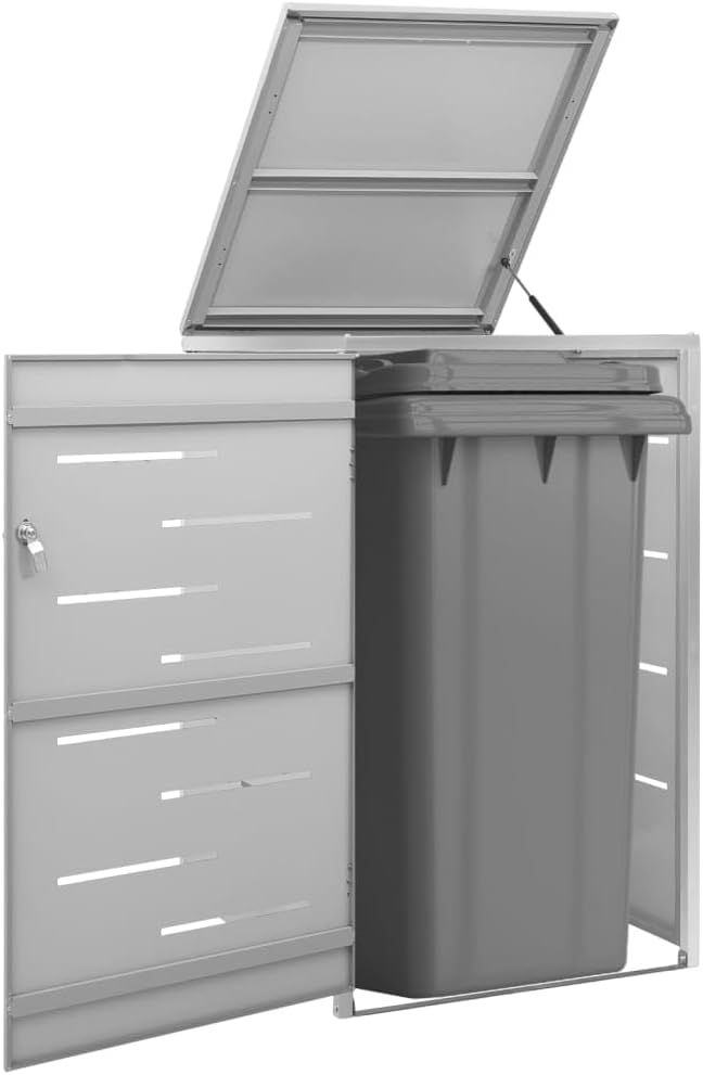 Stainless Steel Wheelie Bin Shed 27.2