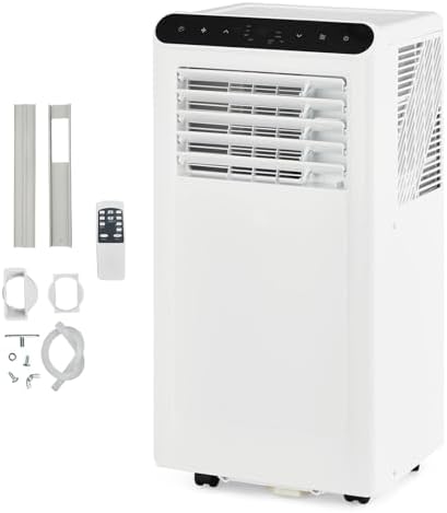 GarveeHome Portable Air Conditioner, 8000 BTU for Basement & Bedroom, Remote & Auto Evaporation, 3 in-1 Cooling Unit, Floor AC.