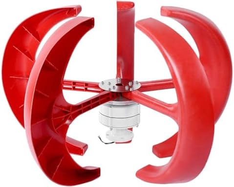 Vertical Wind Turbine Generator Kit, 12V/24V, 400W-1200W, 5 Blades, Low Wind Speed, Eco-Friendly Home & Camping Power Solution with Controller for Renewable Energy.