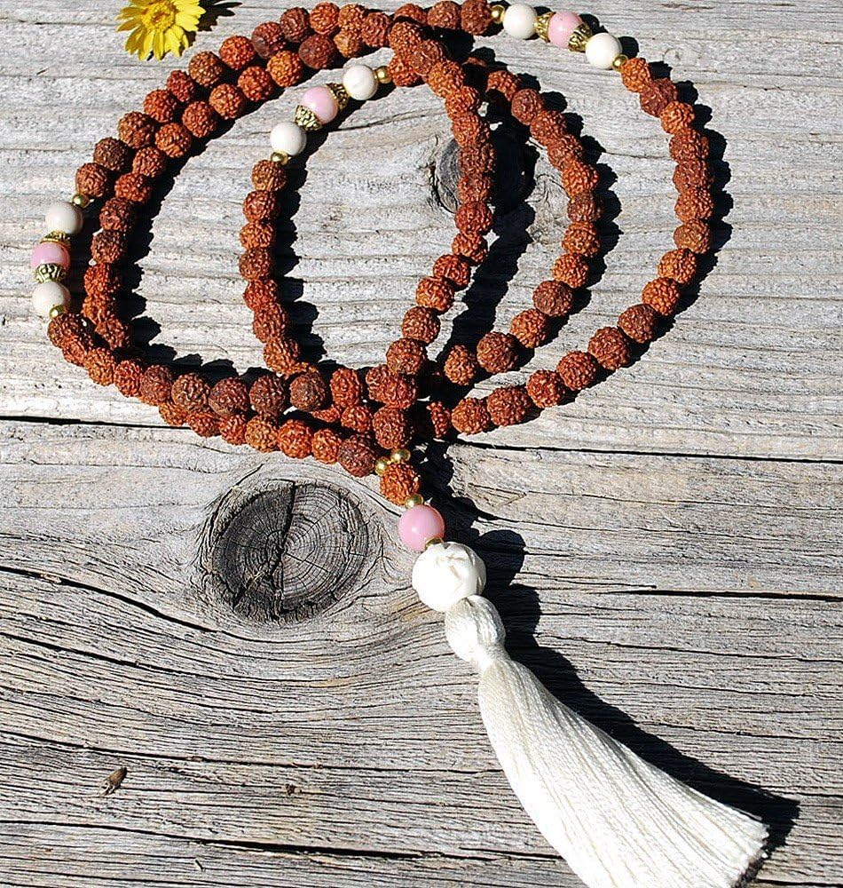 Japa Mala-Peruvian Opal & Riverstone