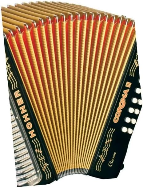 Hohner 3523FB Corona II Classic Accordion (FBEb Keys, Jet Black)