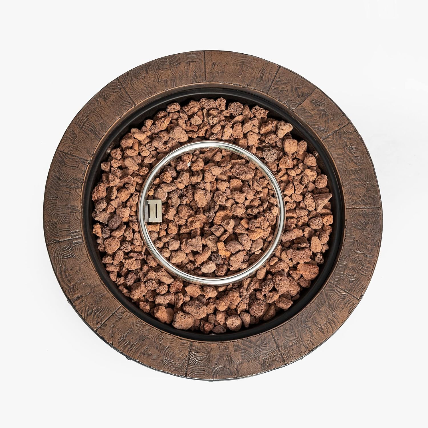 Concrete Round Propane Gas Fire Pit Wine Barrel Fire Pit