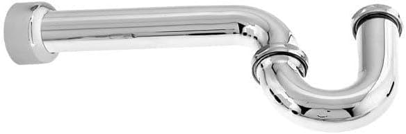 212 Main 1.5 in. x 1.5 in. P-Trap with Box Flange in Powder Coat Flat Black