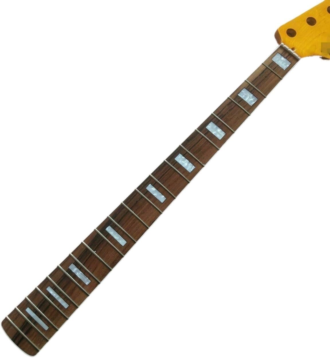 P Bass 4-String Guitar Neck Parts 20th Fret Maple Rosewood Fingerboard Inlay Replacement Parts