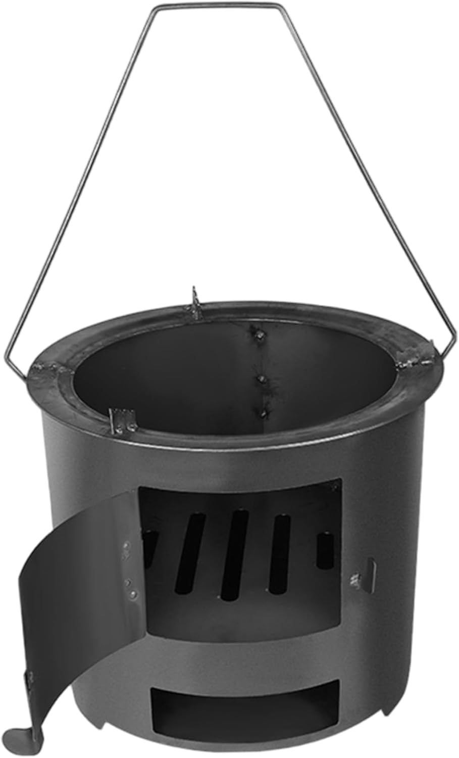 Tabletop Fire Pit Portable Tabletop Fire Pit with Large Opening Low Smoke Camping Stove Fueled by Pellets or Wood for Outdoor/Patio Outdoor Living.-