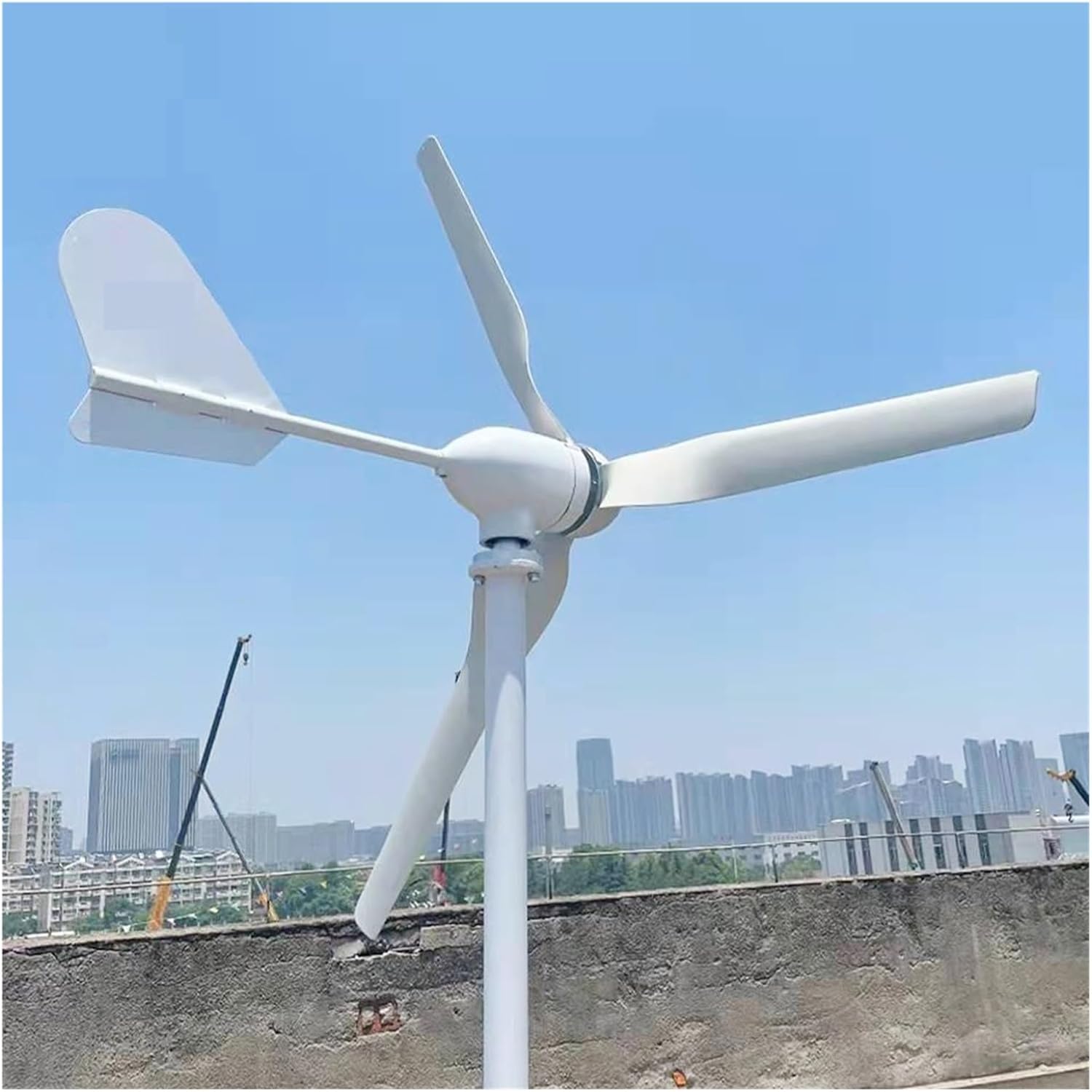 Wind Turbine Generators Kit 20KW 12V 24V 48V Horizontal Wind Turbine Generator 20000W Windmill with MPPT Charge Controller for Home Mountain Low Starting Speed for Home(12V_20KW)