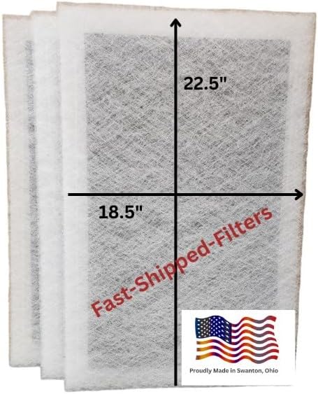 Fast-Shipped-Filters 3 Pack 20x25 Replacement Filter Designed to Fit with AirRanger Air Cleaner 20x25 Refill White