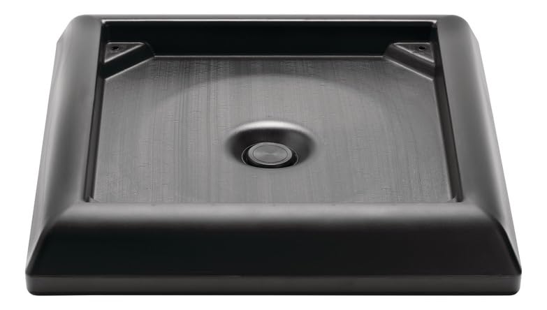 Rubbermaid Commercial Products Ranger Waste Container Weighted Base Accessory, Black, Compatible with The Rubbermaid Ranger Trash Can