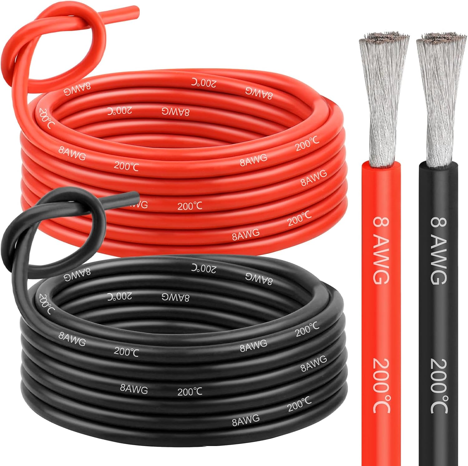 10AWG 30FT Solar to XT60i Extension Cable+ 2 Pcs 20FT Conductor Silicone Electrical Wire
