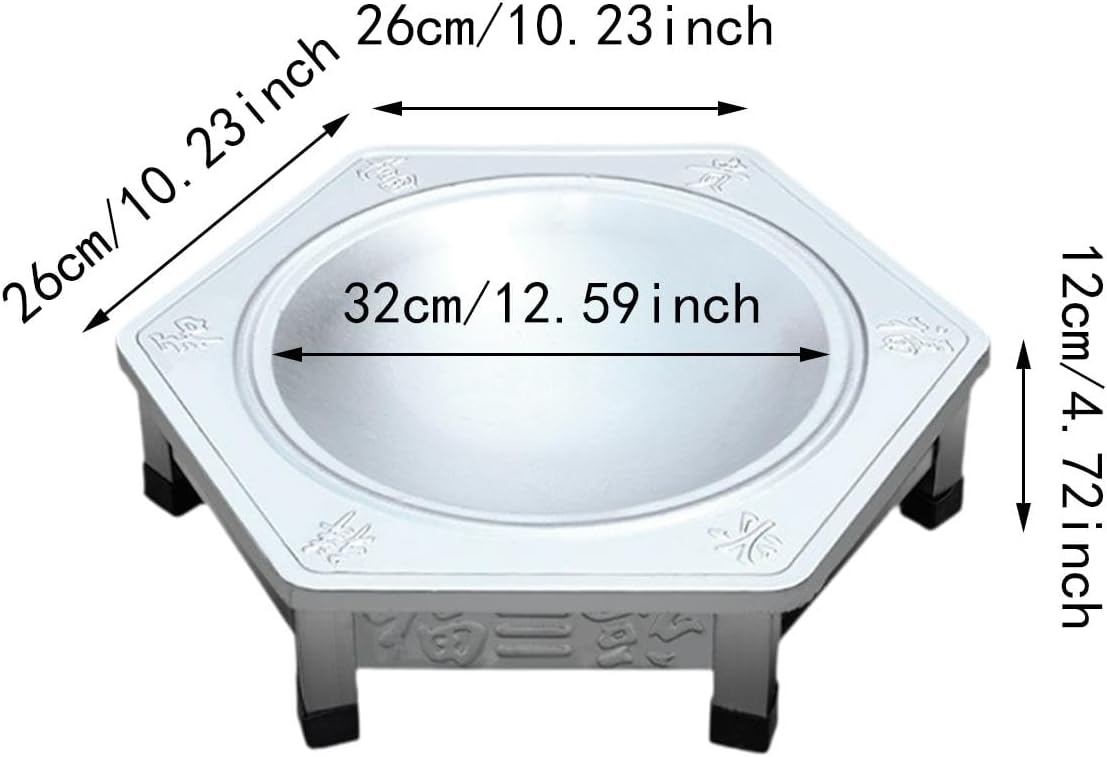 Fire Pit for Outside Stainless Steel Multipurpose Sturdy Compact Firewood Brazier for Garden Picnic Yard Backpacking Backyard, Hexagon Thick