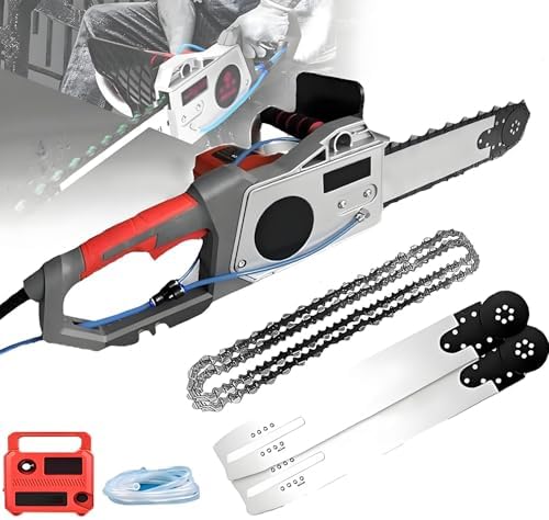 Powerful Electric Concrete Chainsaw, 35cm/48cm Handheld Cutting Machine, 0-3000 RPM for Marble, Steel Bars & Industrial Use - Precision Wall Cutting Tool