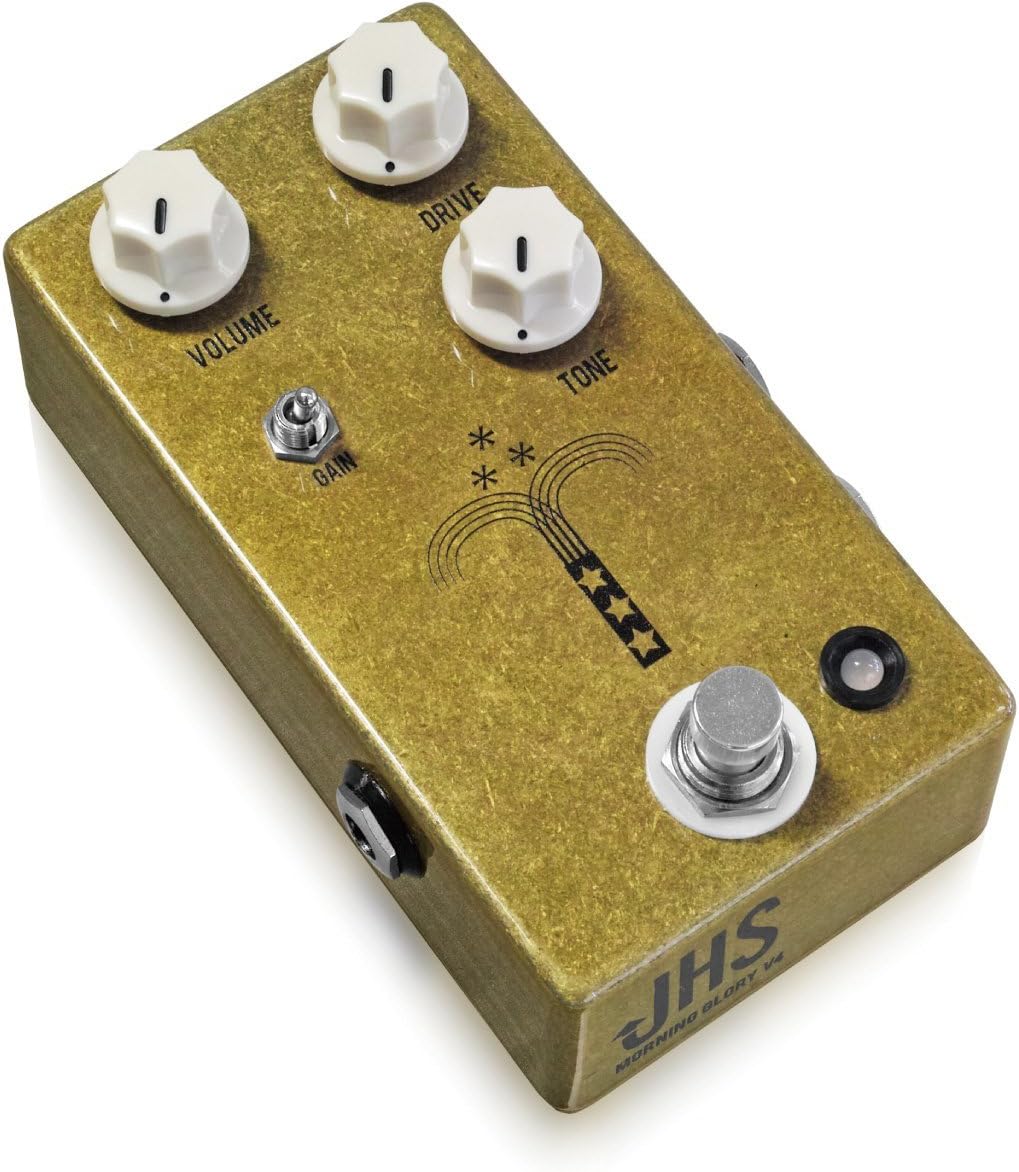 JHS Pedals Morning Glory V4 Overdrive Guitar Effects Pedal, Gold