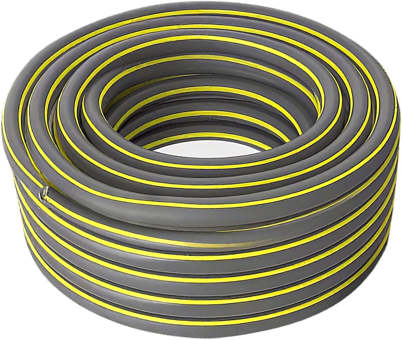 Garden Hose Kink Free, No Leaking, Male/Female Fittings Heavy Duty Durable Flexible Lightweight Water Pipe for Household & Yard Gray-4-points 10m