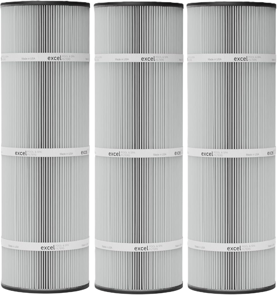 Excel XLS-788 3 Pack Replacement Filters for Jacuzzi Round Tri-Clops TC-450. Also Replaces Unicel C-7441, Filbur FC-1493, Pleatco PJC-147-M4