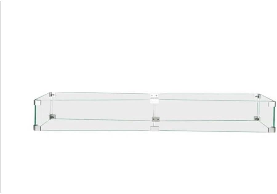 Living Source International Rectangle Fire Pit Flame Guard