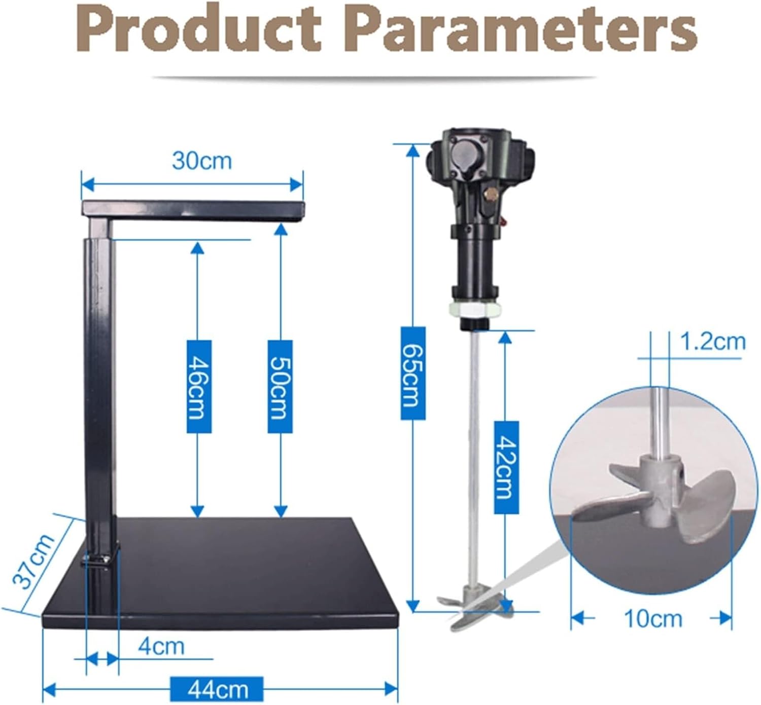 Desktop Vertical Air Mixer,Pneumatic Paint Mixer Machine,5 Gallon/20L Manual Lift Paint Stirrer,Ink Mixing Machine for Mixing